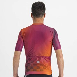 SPORTFUL Kurzarm Fahrradtrikot - ROCKET - Orange/bordeaux