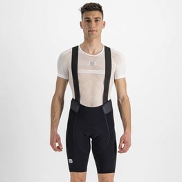 SPORTFUL Kurze Fahrradhose mit Trägern - TOTAL COMFORT - Schwarz