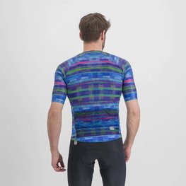 SPORTFUL Kurzarm Fahrradtrikot - GLITCH BOMBER - Blau