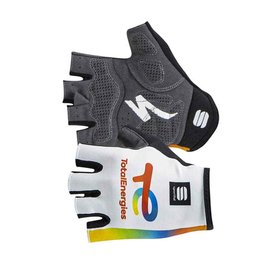 SPORTFUL Fingerlose Fahrradhandschuhe - TOTAL ENERGIES 2022 - Weiß/Orange/Gelb/Blau