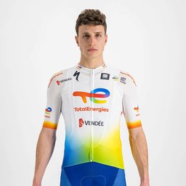 SPORTFUL Kurzarm Fahrradtrikot - TOTAL ENERGIES 2022 - Weiß/Blau/Orange/Gelb
