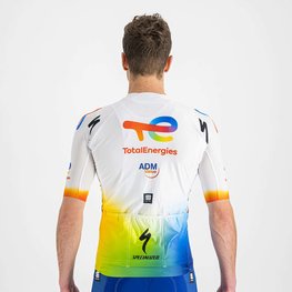 SPORTFUL Kurzarm Fahrradtrikot - TOTAL ENERGIES 2022 - Weiß/Blau/Orange/Gelb