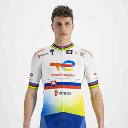SPORTFUL Kurzarm Fahrradtrikot - TOTAL ENERGIES 2022 - Gelb/Orange/Weiß/Blau