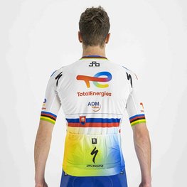 SPORTFUL Kurzarm Fahrradtrikot - TOTAL ENERGIES 2022 - Gelb/Orange/Weiß/Blau