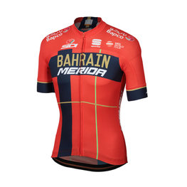 SPORTFUL Kurzarm Fahrradtrikot - BAHRAIN MERIDA 2019 - Rot/Blau