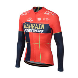 SPORTFUL Langarm Fahrradtrikot für den Winter - B. MERIDA 2019 WNT - Blau/Rot