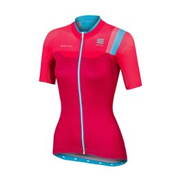 SPORTFUL Kurzarm Fahrradtrikot - BODYFIT PRO LADY - Rosa/Türkis