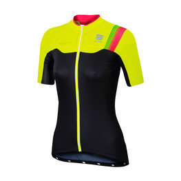 SPORTFUL Kurzarm Fahrradtrikot - BODYFIT PRO LADY - Schwarz/Gelb