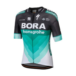 SPORTFUL Kurzarm Fahrradtrikot - BORA HANSGROHE 2018 - Weiß/Grün/Schwarz