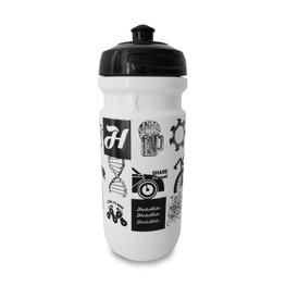 Fahrrad-Wasserflasche - 550 ml - Schwarz/Weiß