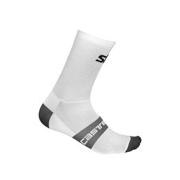 CASTELLI Klassische Fahrradsocken - TEAM SKY 2019 - Weiß