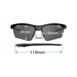 TIFOSI Fahrradsonnenbrille - VERO POLARIZED - Schwarz