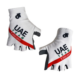 Fingerlose Fahrradhandschuhe - UAE 2019  - Weiß/Rot