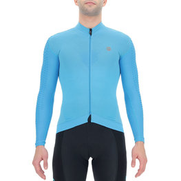 UYN Langarm Fahrradtrikot für den Winter - AIRWING WINTER - Schwarz/Türkis