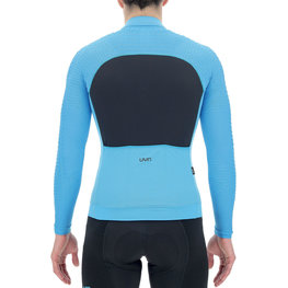 UYN Langarm Fahrradtrikot für den Winter - AIRWING WINTER - Schwarz/Türkis
