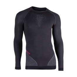 UYN Langarm Fahrrad-Shirt - FUSYON MERINO - Schwarz