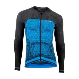 UYN Langarm Fahrradtrikot für den Winter - BIKING ALPHA - Blau/Schwarz