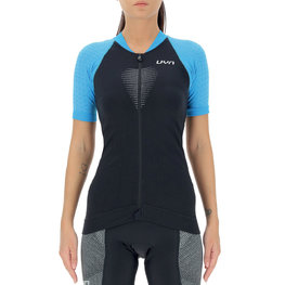 UYN Kurzarm Fahrradtrikot - GRANFONDO LADY - Blau/Schwarz