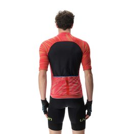 UYN Kurzarm Fahrradtrikot - BIKING WAVE - Schwarz/Rot