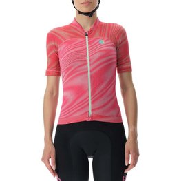UYN Kurzarm Fahrradtrikot - BIKING WAVE LADY - Rosa