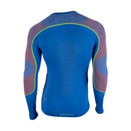 UYN Langarm Fahrrad-Shirt - AMBITYON - Blau/Orange