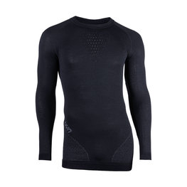 UYN Langarm Fahrrad-Shirt - FUSYON MERINO - Schwarz