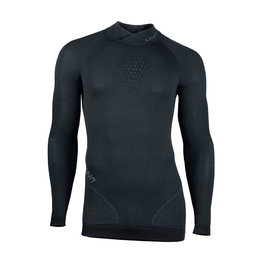 UYN Langarm Fahrrad-Shirt - FUSYON MERINO - Grau/Schwarz
