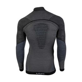 UYN Langarm Fahrrad-Shirt - FUSYON MERINO - Grau/Schwarz
