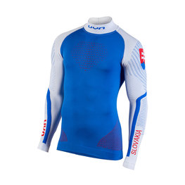 UYN Langarm Fahrrad-Shirt - NATYON SLOVAKIA - Weiß/Blau