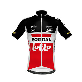 Kurzarm Fahrradtrikot - LOTTO SOUDAL 2020 - Weiß/Rot/Schwarz