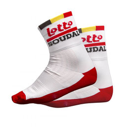 Klassische Fahrradsocken - LOTTO SOUDAL 2019 - Weiß/mehrfarbig