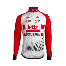 Fahrrad-Thermojacke - LOTTO SOUDAL 2019 - Rot/Weiß