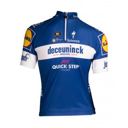 Kurzarm Fahrradtrikot - QUICKSTEP 2019 KIDS - Blau/Weiß