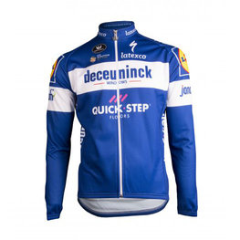 Langarm Fahrradtrikot für den Sommer - QUICKSTEP 19 SUMMER - Weiß/Blau
