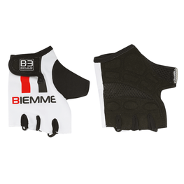 Fingerlose Fahrradhandschuhe - STRAPS - Rot/Weiß/Schwarz