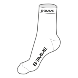 Klassische Fahrradsocken - MERYL - Weiß