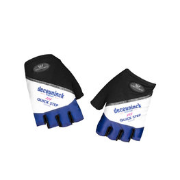 Fingerlose Fahrradhandschuhe - QUICKSTEP 2020 - Schwarz/Weiß/Blau